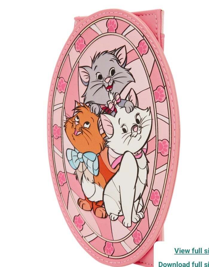 Loungefly The Aristocats Stained Glass Large Card Holder