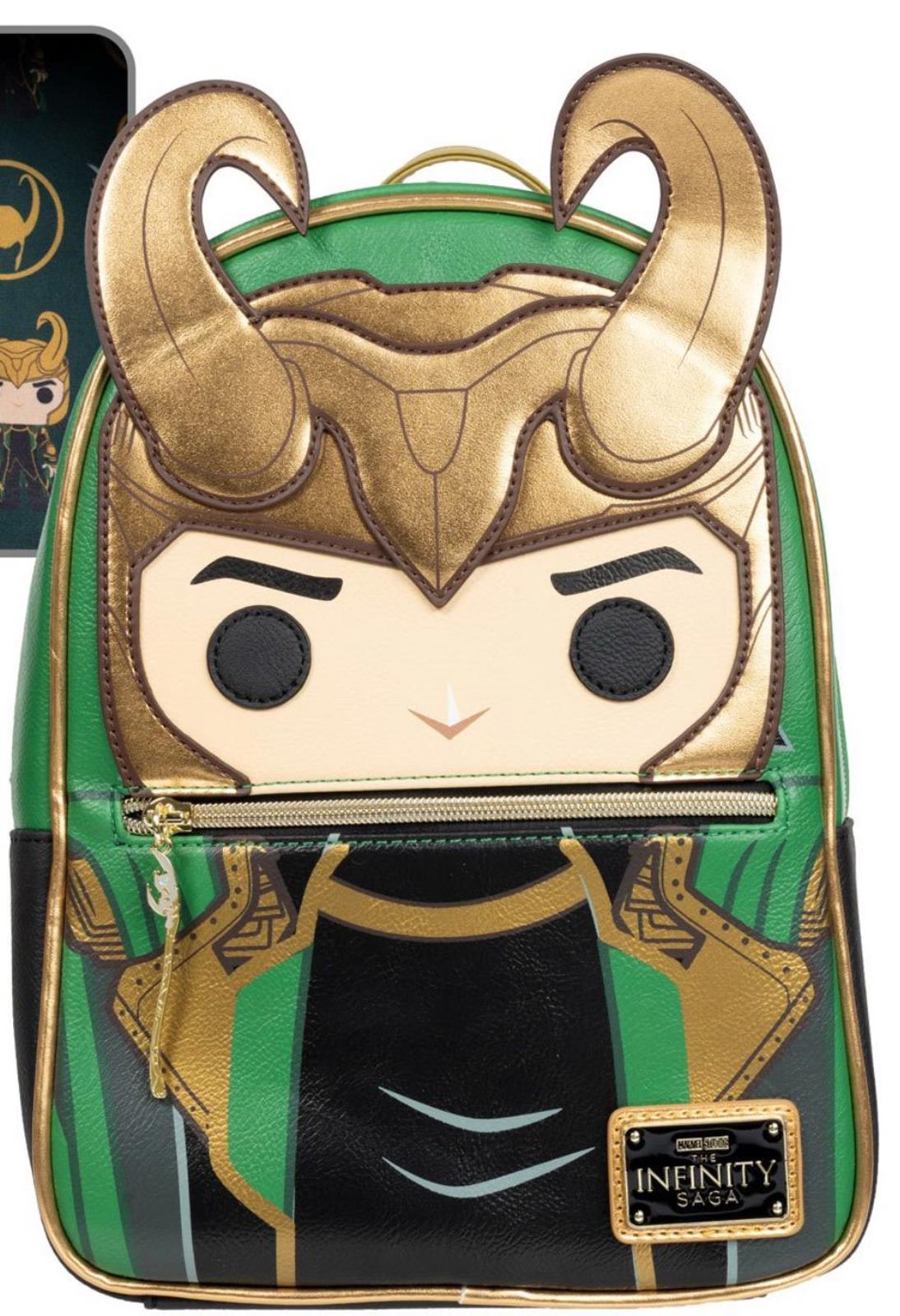 Disney Loungefly LE Avengers Loki With Scepter Pop Mini Backpack