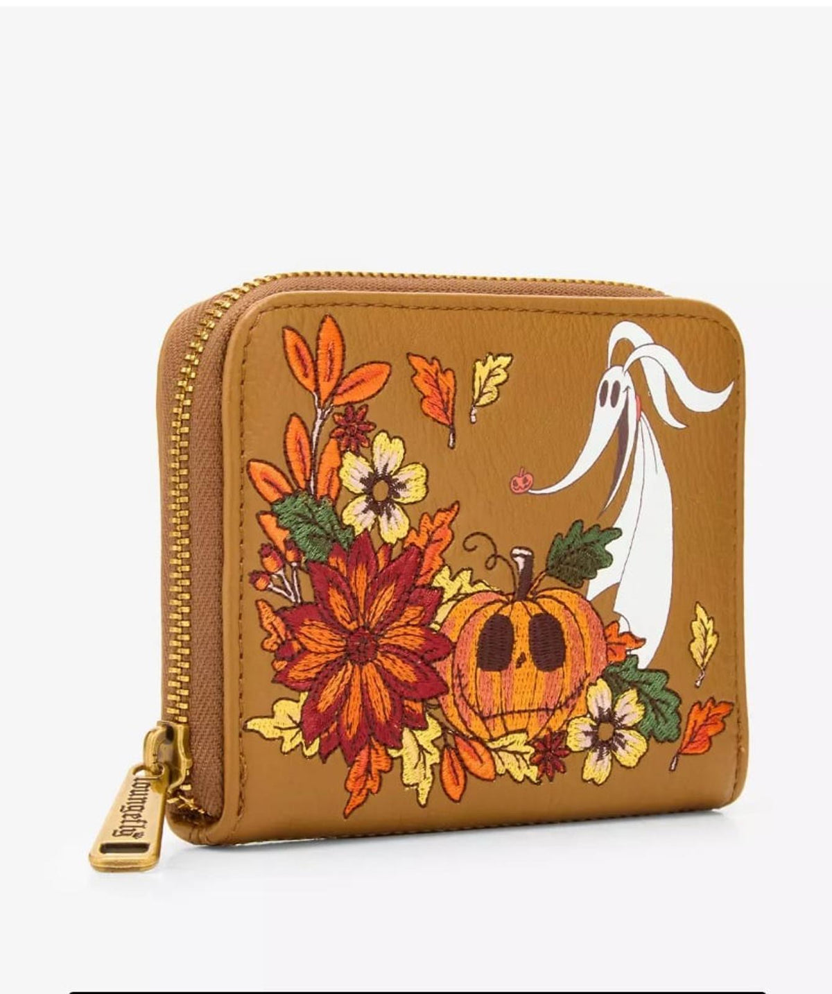 Loungefly NBC Zero Floral Brown/Orange Indexer Wallet NWT