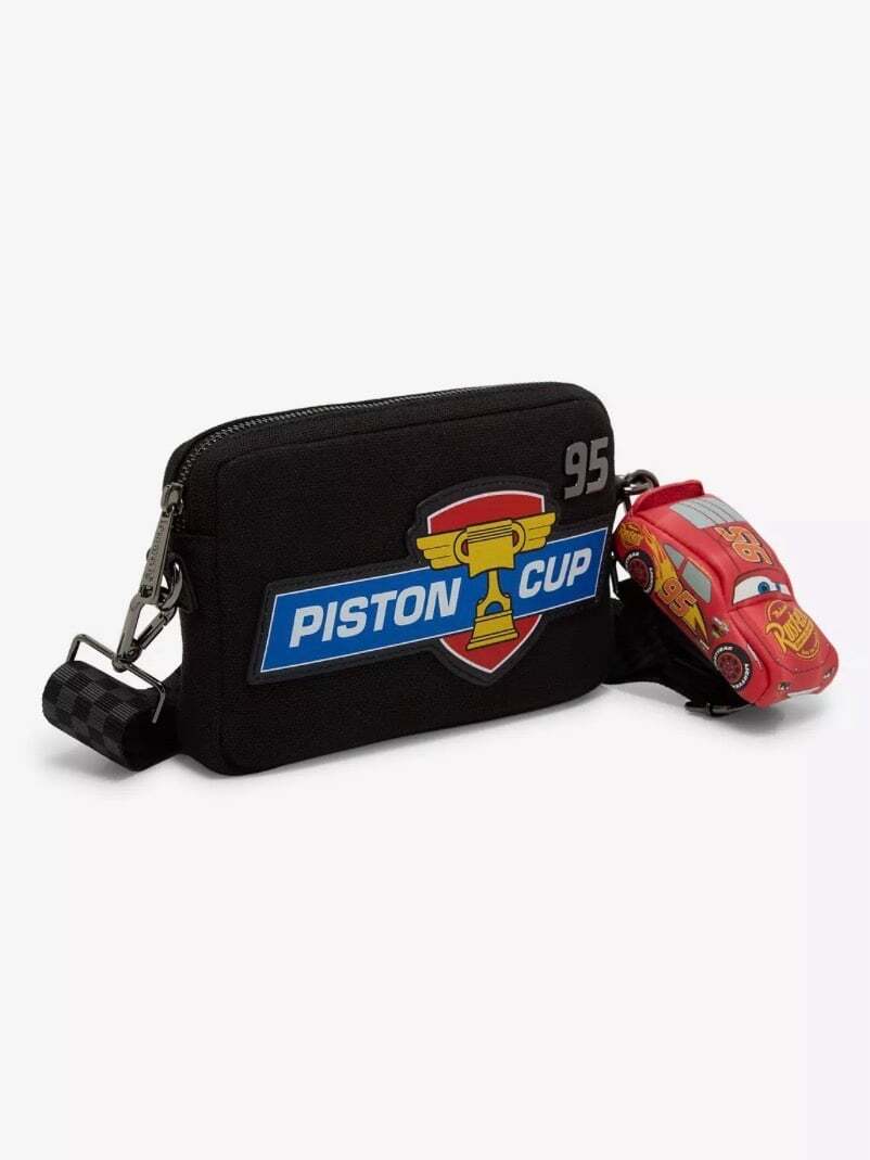 Loungefly Disney Pixar Cars Lightning McQueen Piston Cup Crossbody Bag