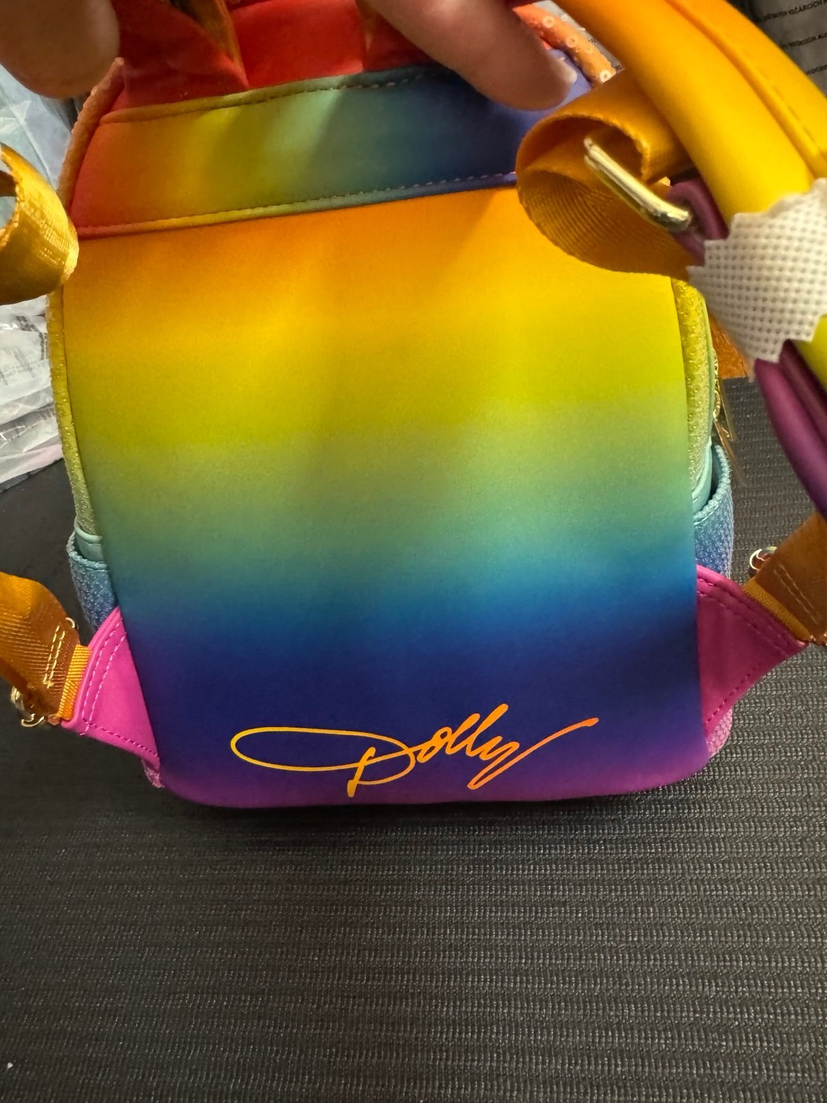 Loungefly Dolly Butterfly Sequin Vibrant Colors Mini Backpack