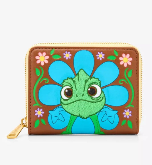 Loungefly Disney Tangled Pascal Flower Zip Wallet