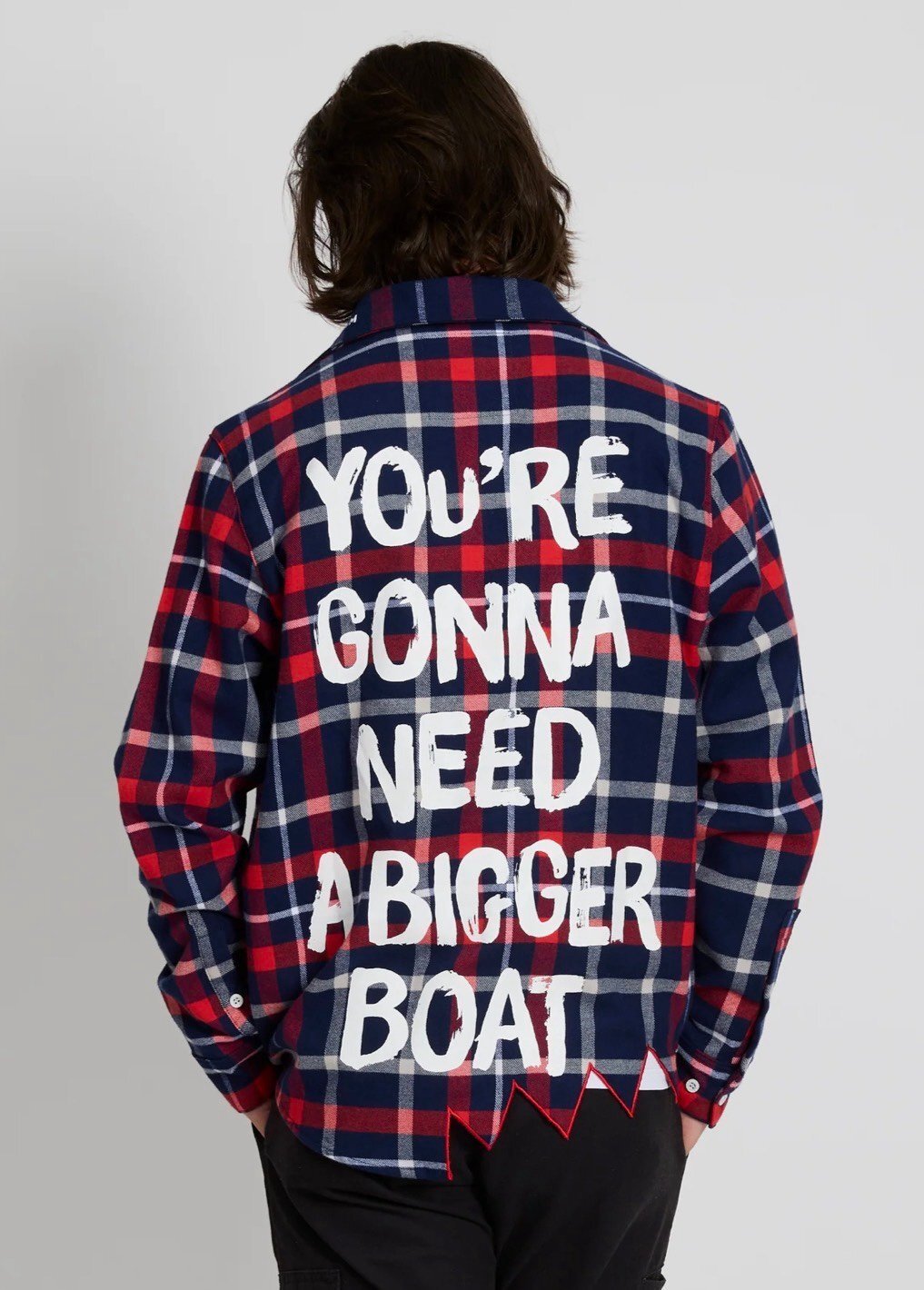 CAKEWORTHY JAWS ANNIVERSARY FLANNEL (UNISEX FIT)