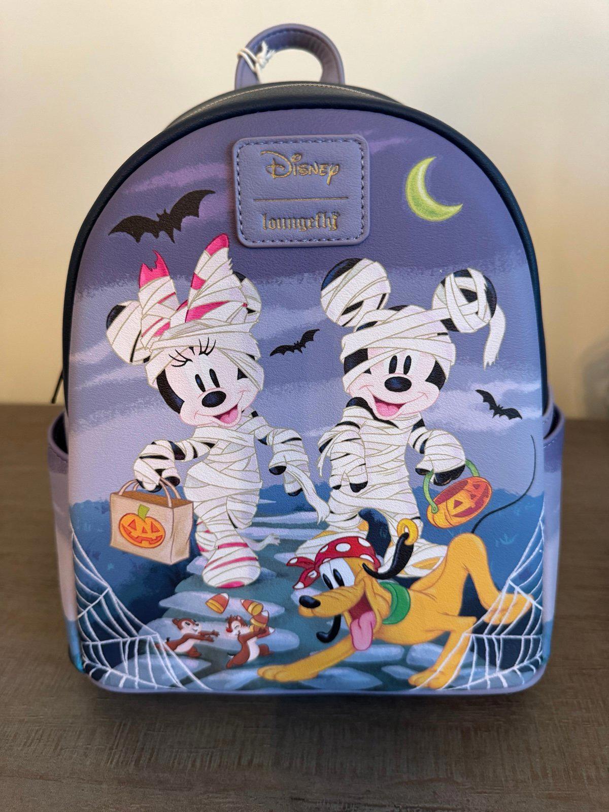 Loungefly Disney Mickey Mouse & Friends Halloween Mini Backpack NWT