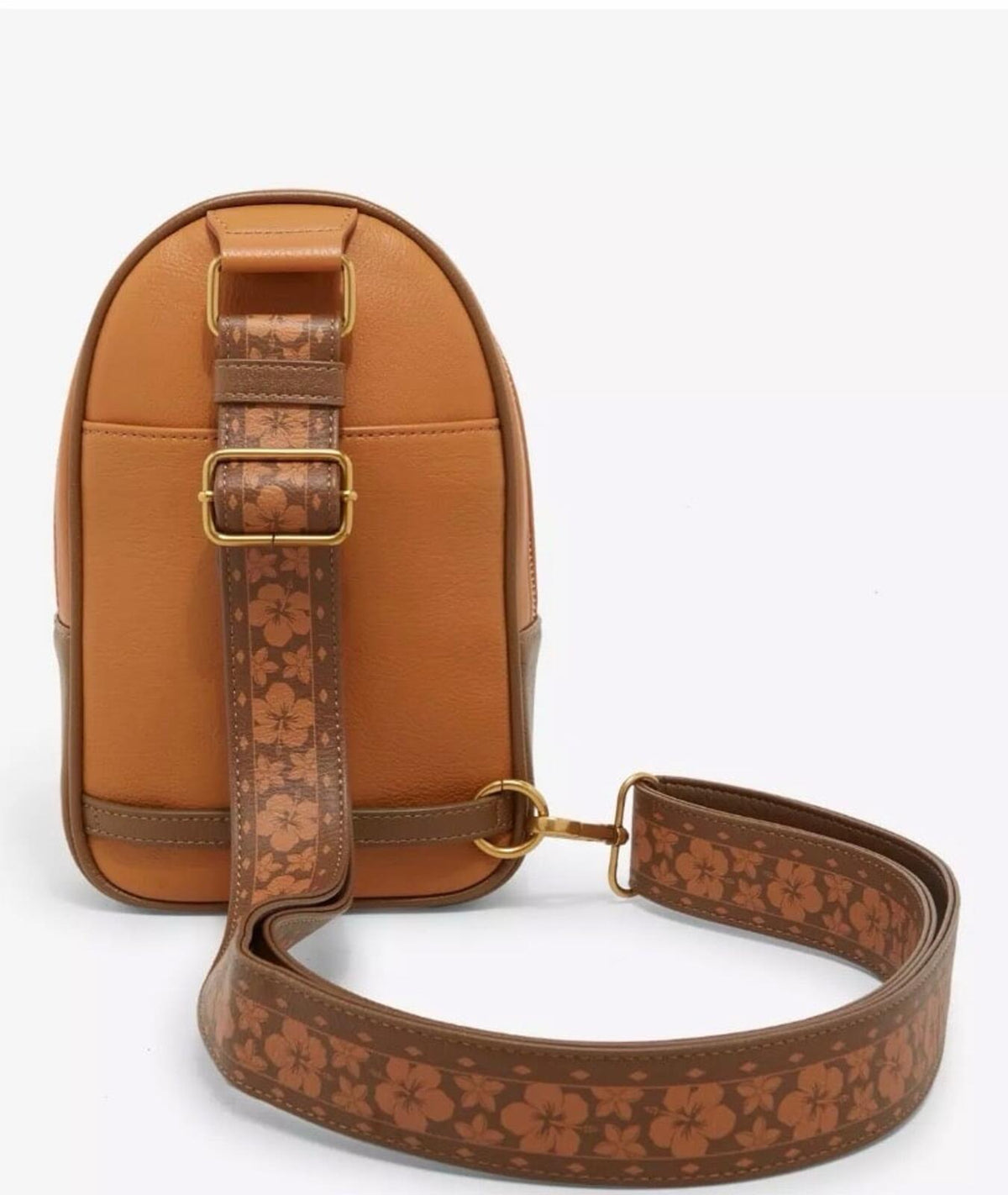 Loungefly Disney Lilo & Stitch Tonal Stitch Carving Crossbody Sling Bag