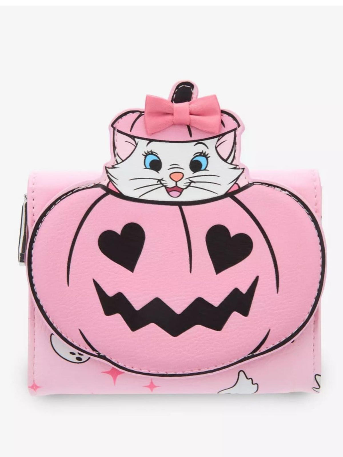 Disney The Aristocats Marie Halloween Pink Zip Wallet