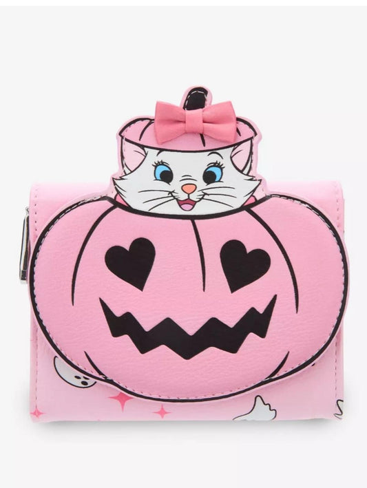 Disney The Aristocats Marie Halloween Pink Zip Wallet