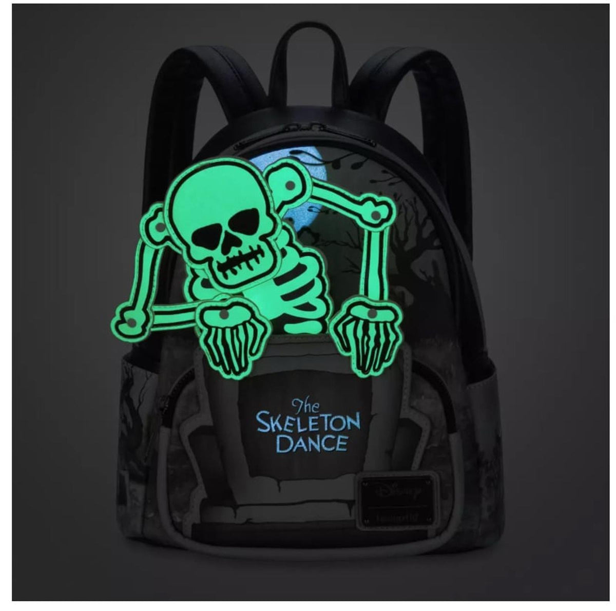The Skeleton Dance Glow-in-the Dark Loungefly Mini Backpack