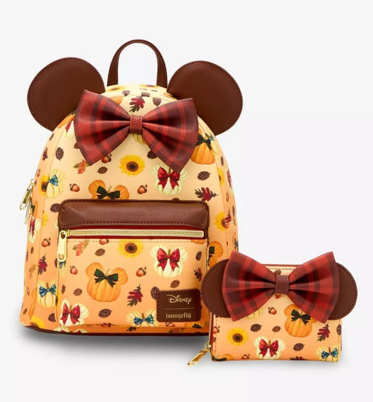 Loungefly Disney Minnie Mouse Fall Pumpkin Mini Backpack