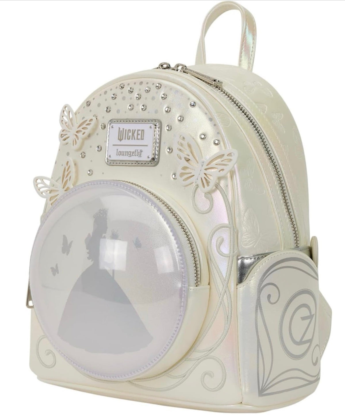 Loungefly Universal Wicked: For Good Butterfly Snow Globe Mini Backack