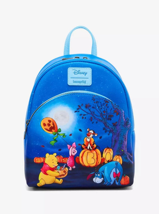Loungefly Disney Winnie The Pooh Boo Halloween Pumpkin Patch Mini Backpack