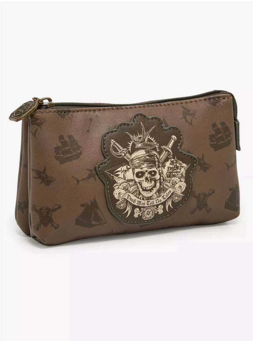 Pirate Skull Coin Pouch Cosmetic Bag