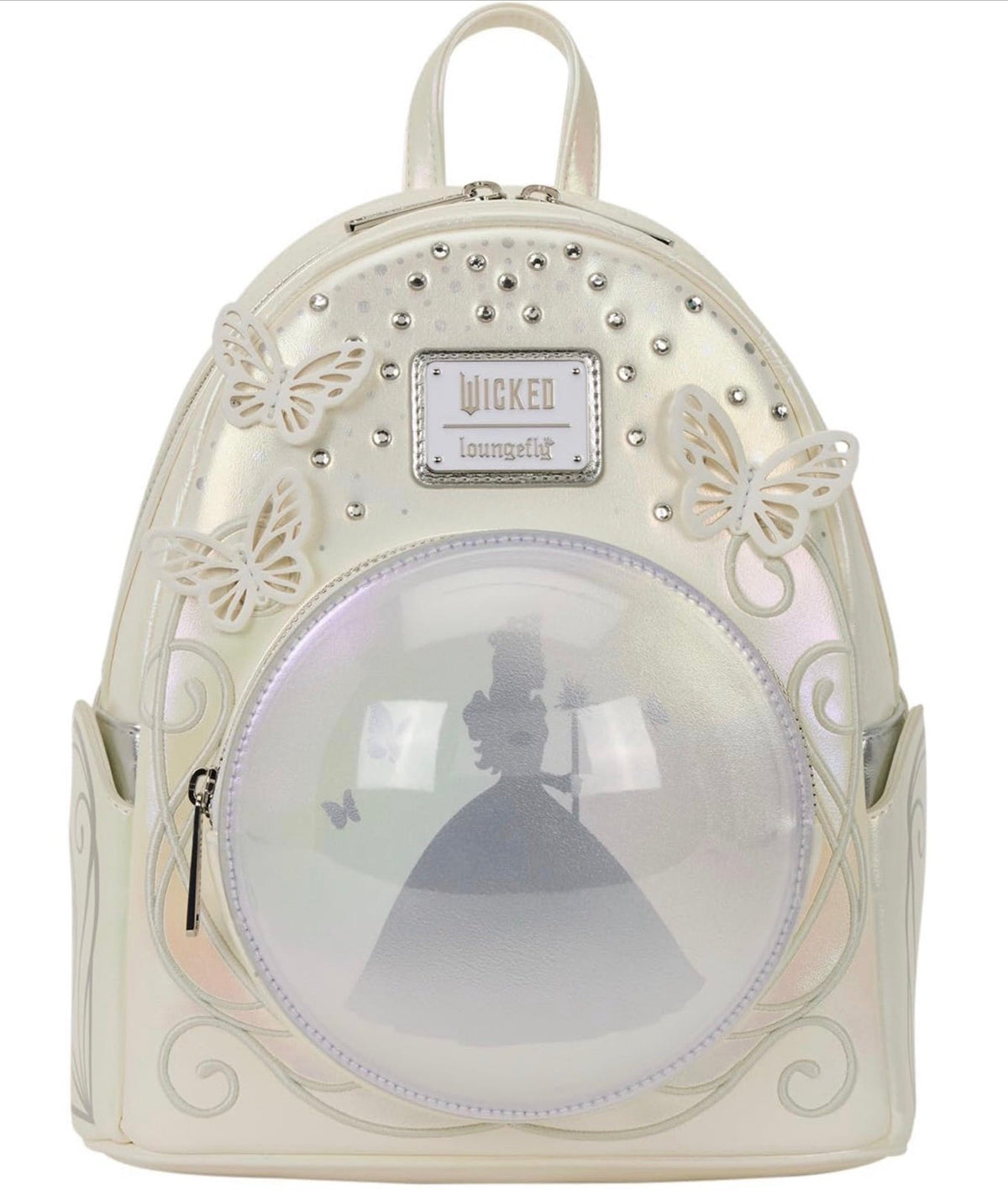 Loungefly Universal Wicked: For Good Butterfly Snow Globe Mini Backack