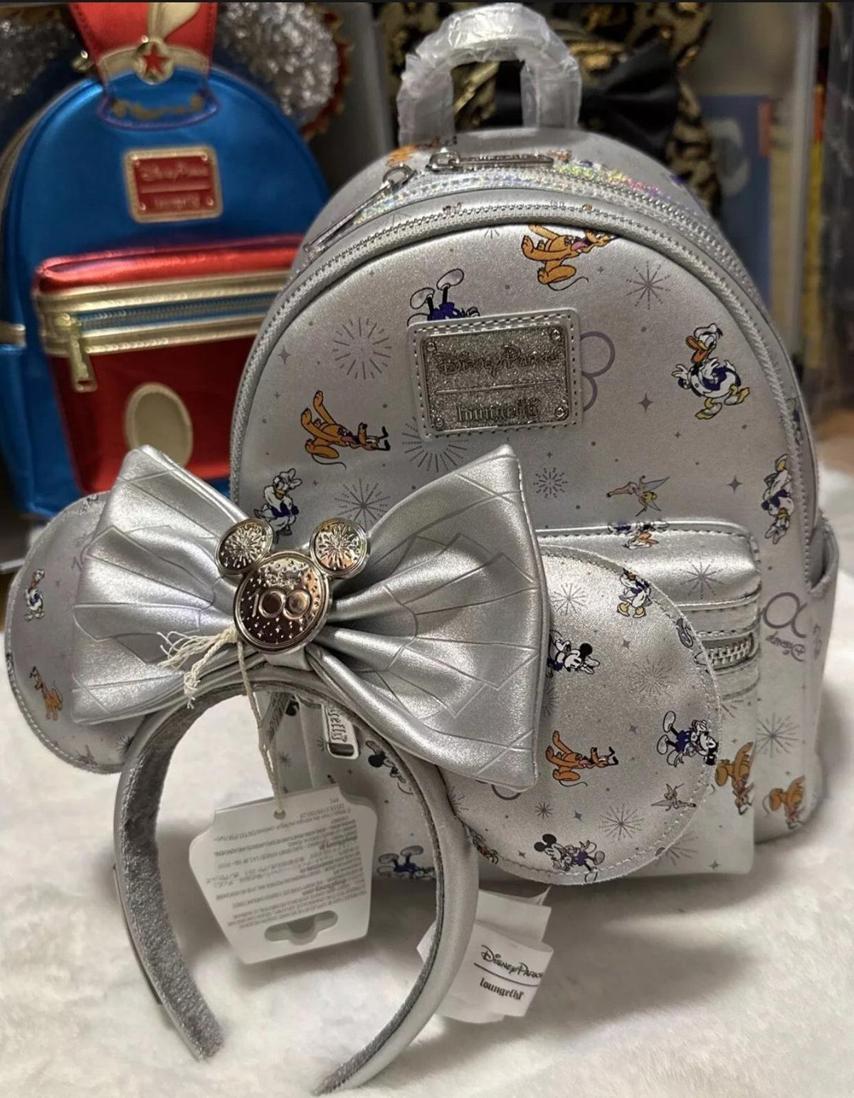 2023 Disney Parks 100th Anniversary Loungefly & Minnie Ears NWT
