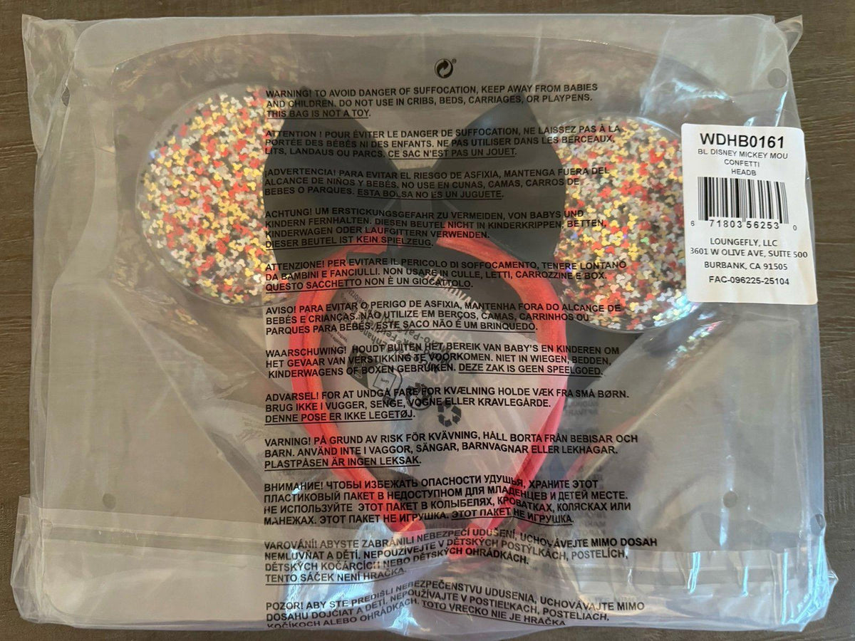 Loungefly Disney Minnie Mouse Confetti Ears