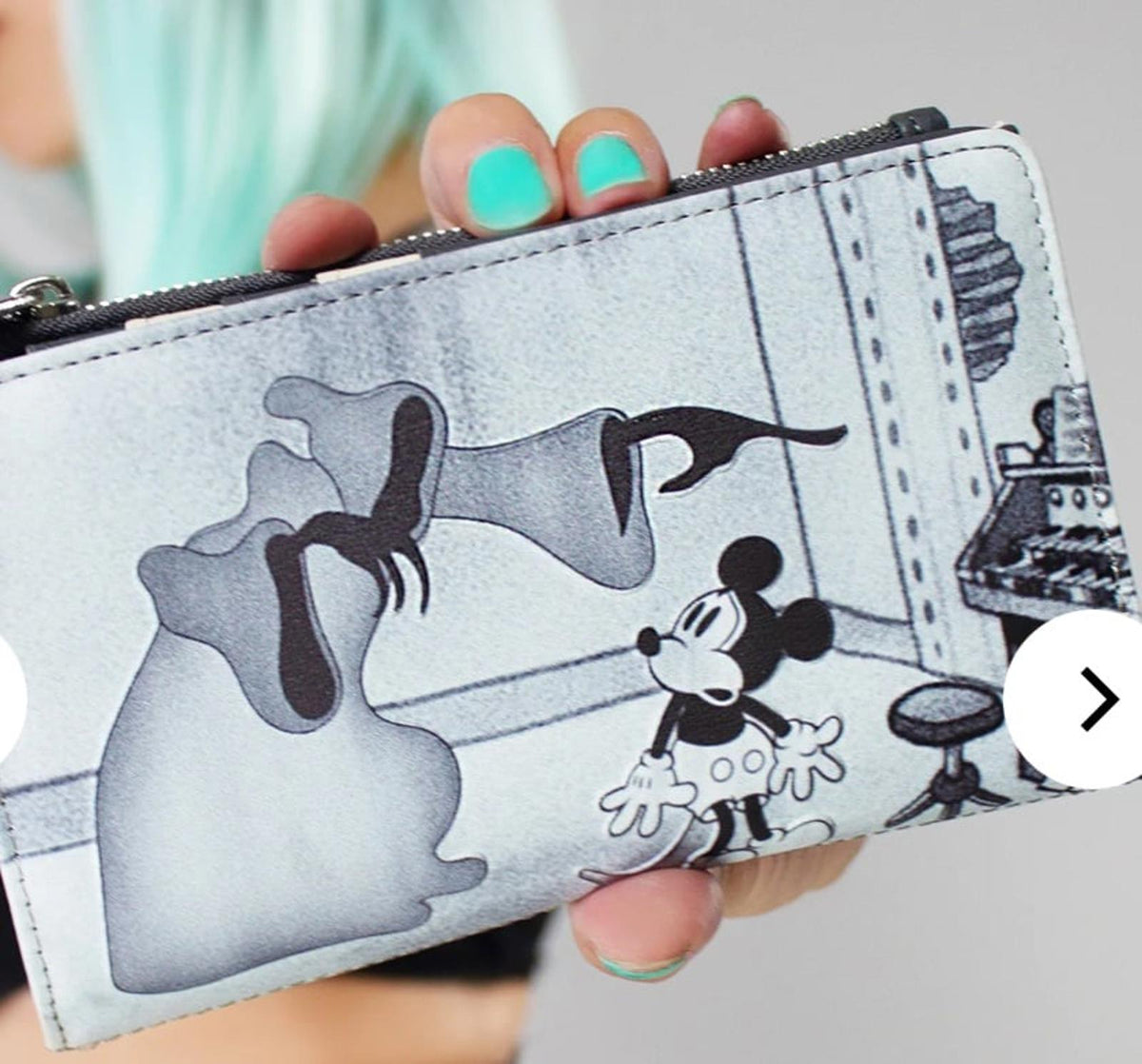 X LASR Exclusive Disney The Haunted House Mickey Flap Wallet