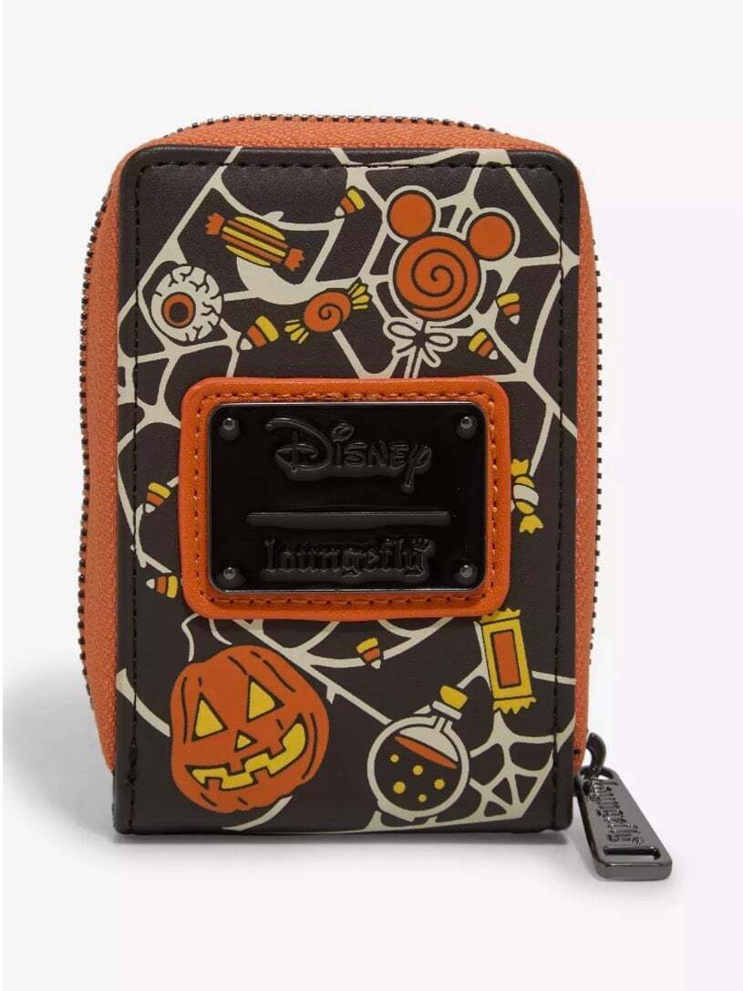 Loungefly Disney Mickey & Minnie Halloween Costumes GITD Accordion Wallet