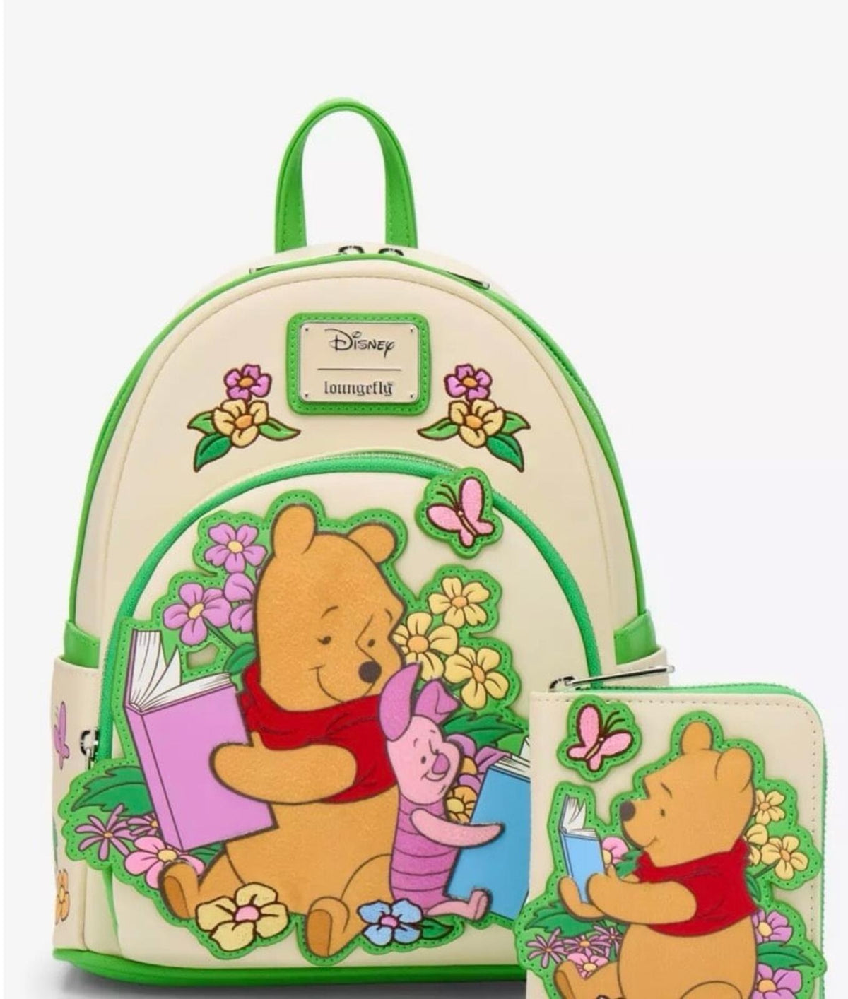 Loungefly Disney Winnie the Pooh Pooh Bear Reading Small Zip Wallet