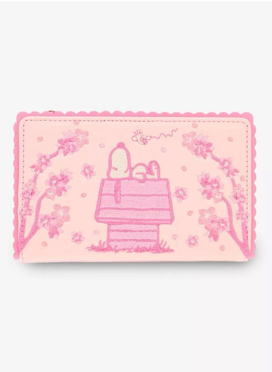 Loungefly Peanuts Snoopy Cherry Blossom Wallet