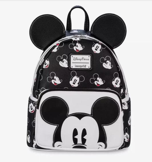Loungefly Classic Mickey Mouse Black/White Mini Backpack