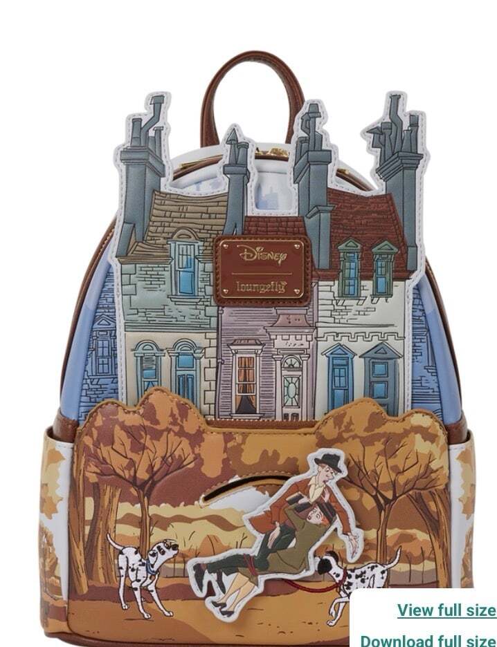Loungefly 101 Dalmatians Roger & Anita Scene Mini Backpack