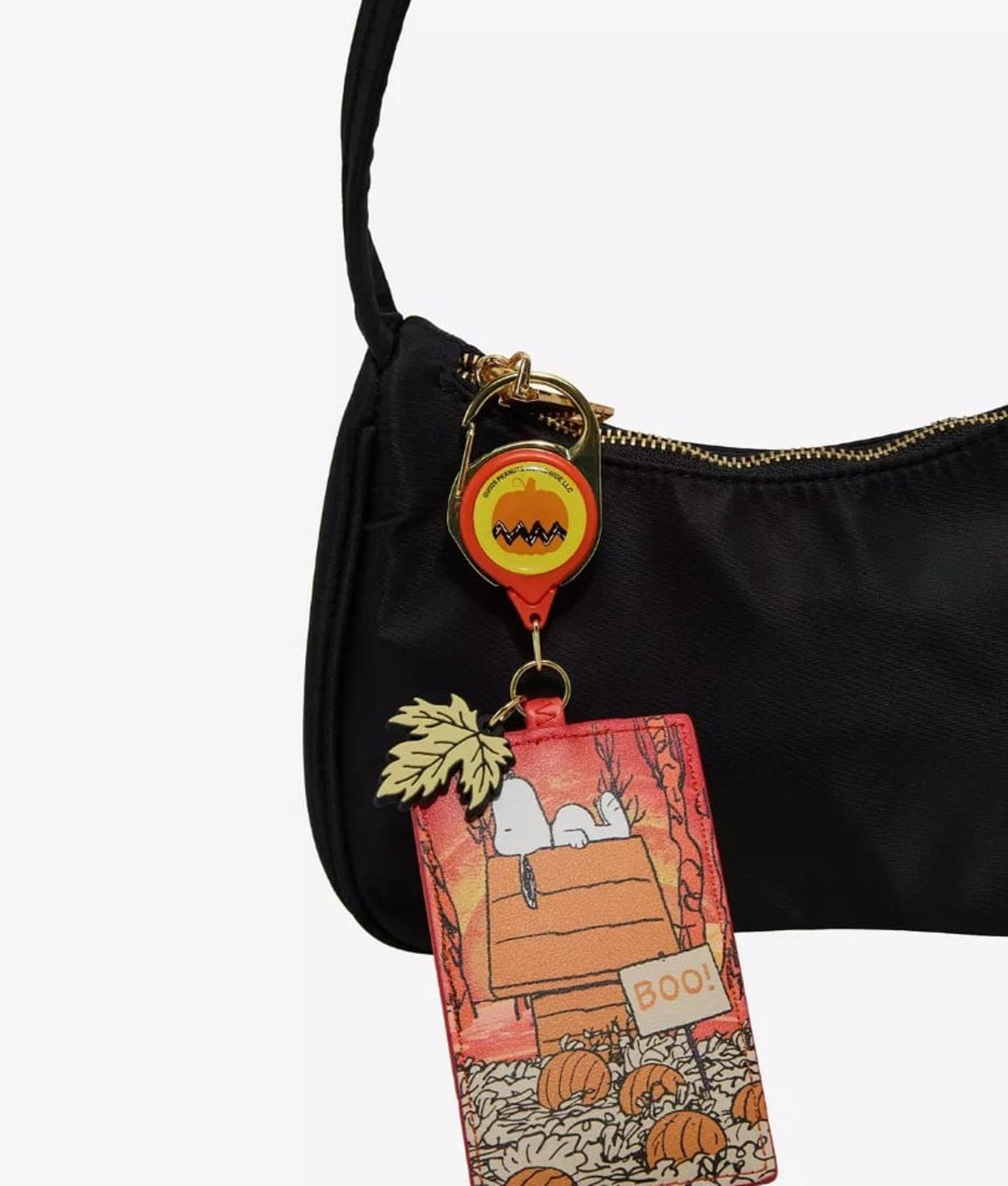 Peanuts Snoopy Pumpkin Patch Retractable Lanyard with Charm