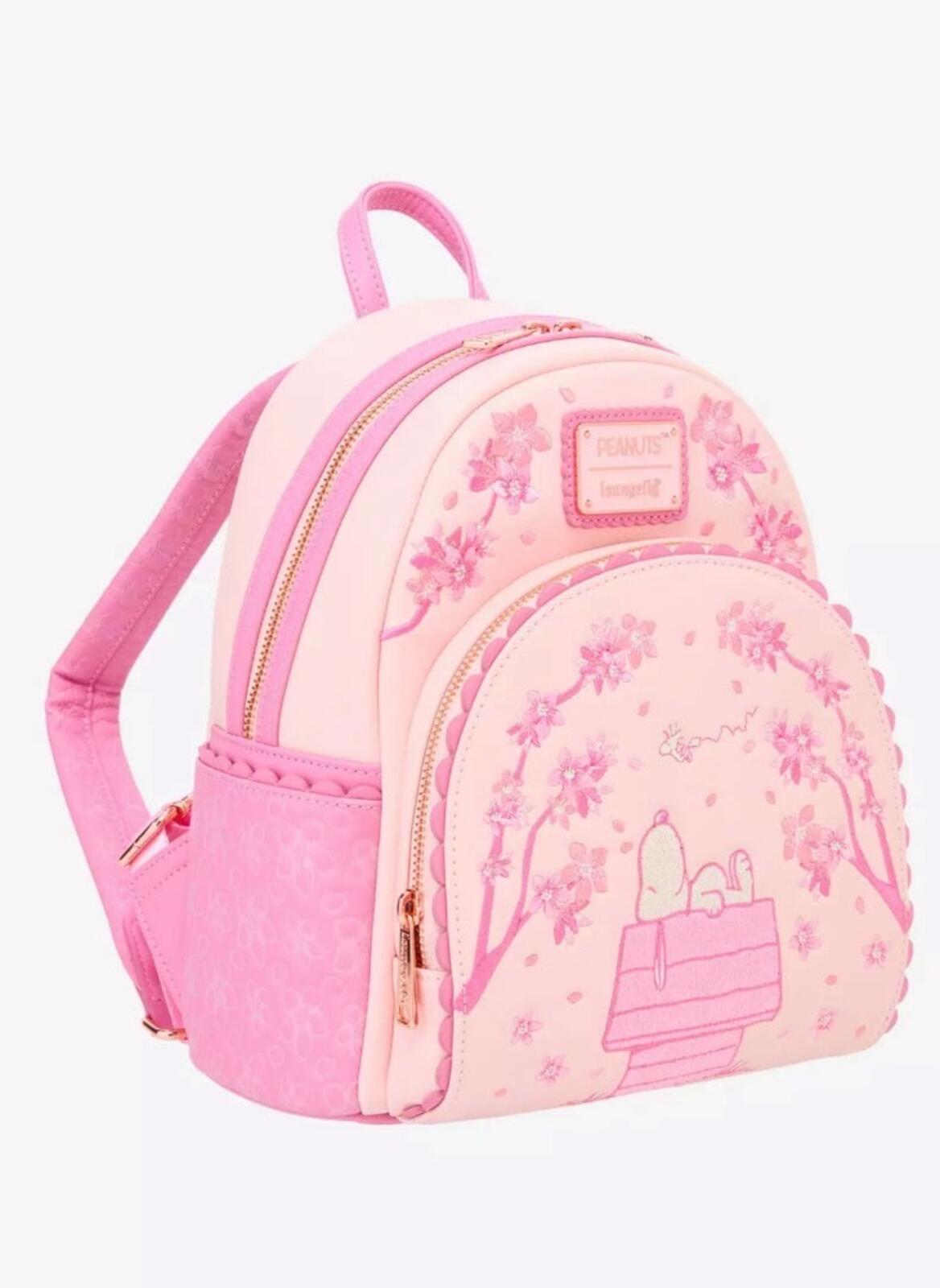 Loungefly Peanuts Cherry Blossom Snoopy Mini Backpack