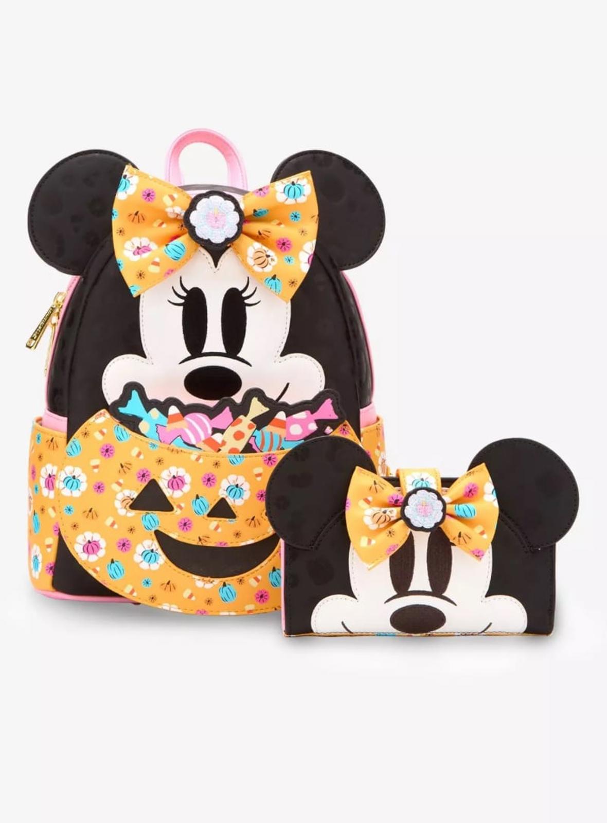 Loungefly Disney Minnie Floral Pumpkin Mini Backpack