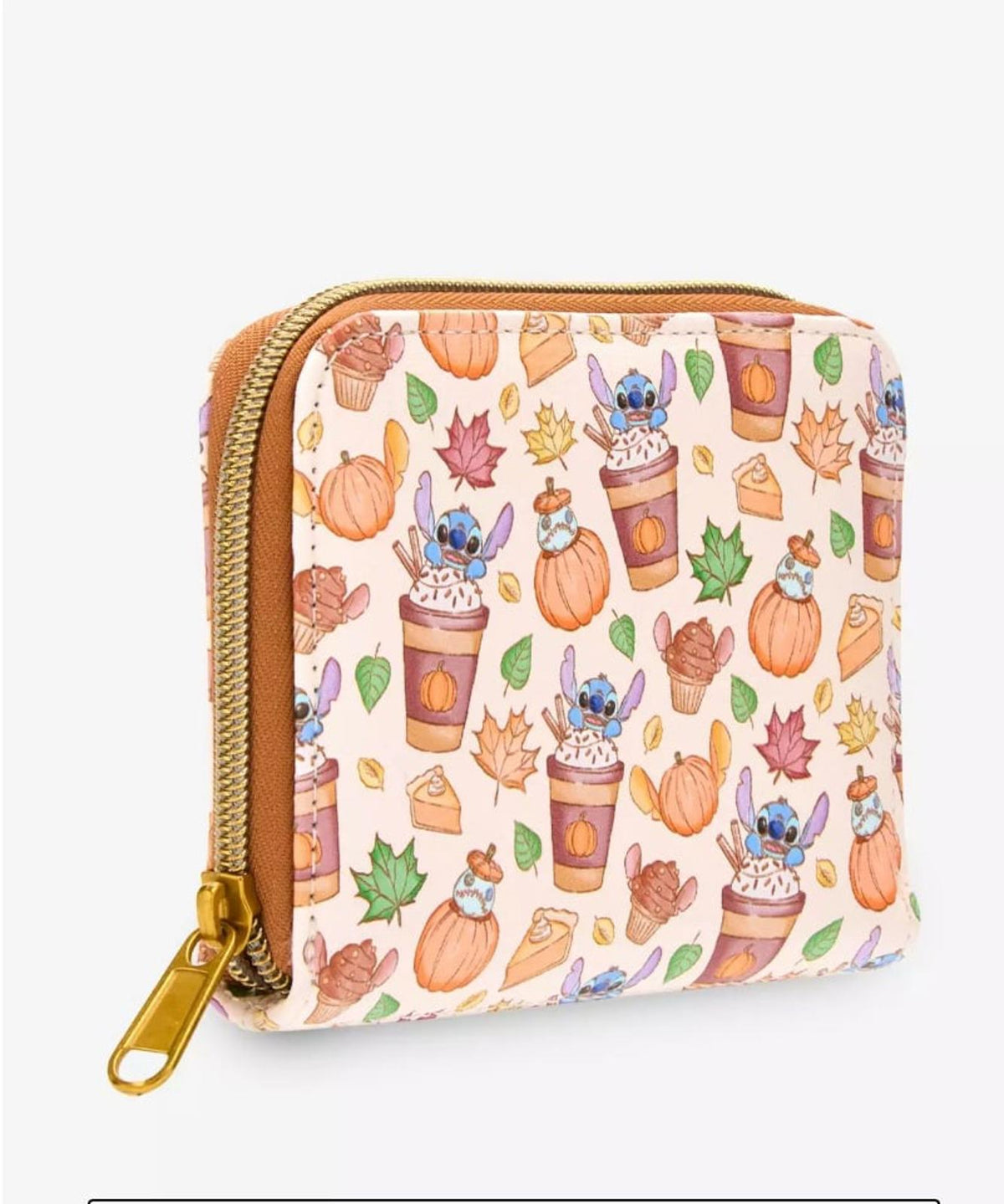 Loungefly Disney Stitch Pumpkin Spice Latte Mini Wallet