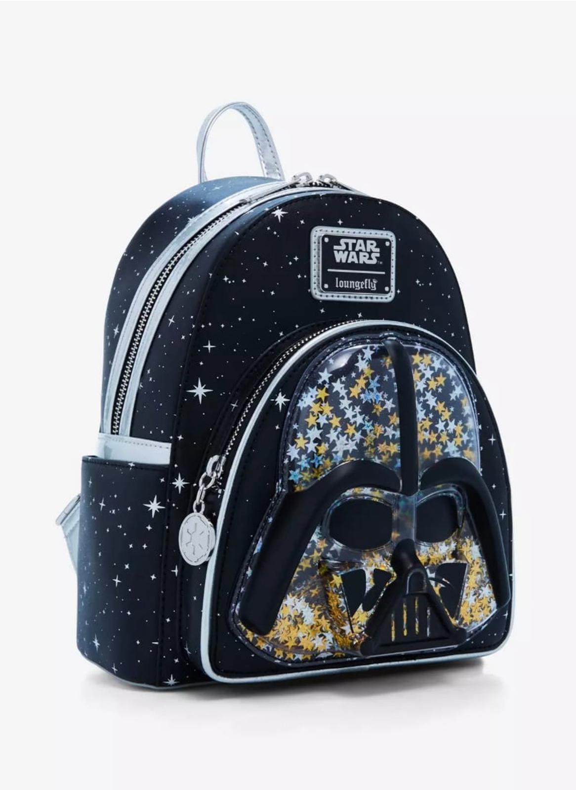 Loungefly SW Darth Vader Helmet Glitter Mini Backpack