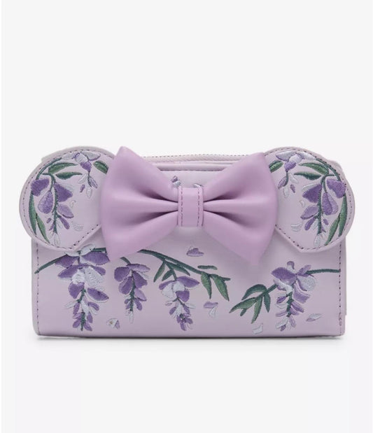 Loungefly Disney Minnie Mouse Wisteria Floral Scented Wallet