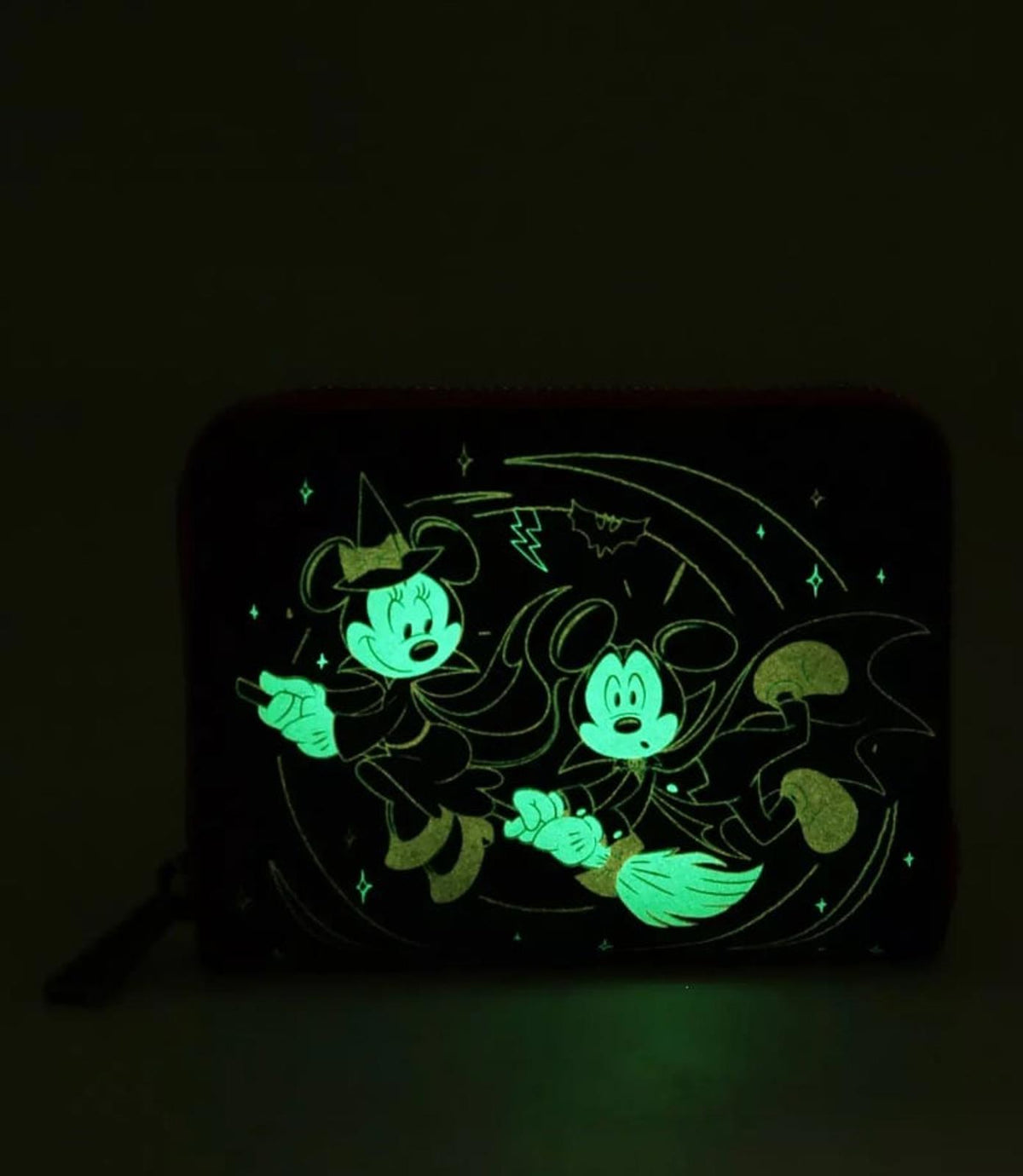 Loungefly Disney Mickey & Minnie Halloween Glow-in-the-Dark Wallet