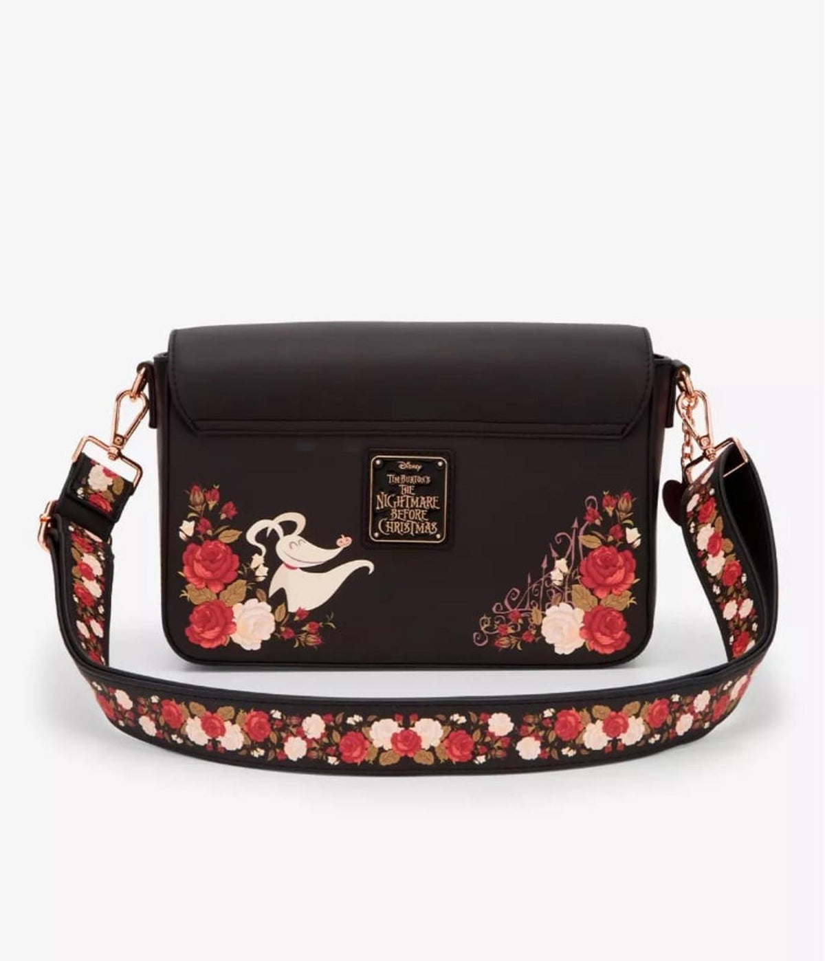 Loungefly Disney The Nightmare Before Christmas Foral Zero Crossbody Bag