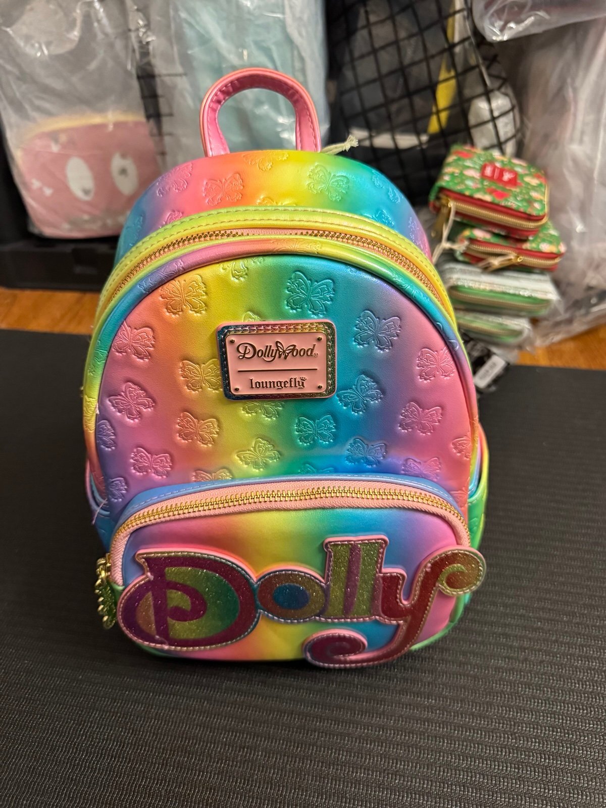 Loungefly Dolly Butterfly Embossed Pastel Mini Backpack