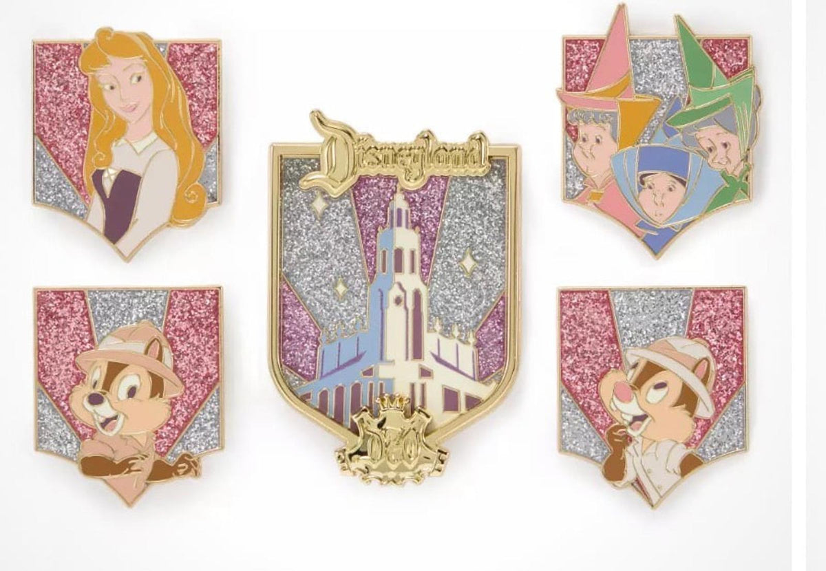 Disneyland 70th Anniversary Vault Collection Pin Set 3 LE