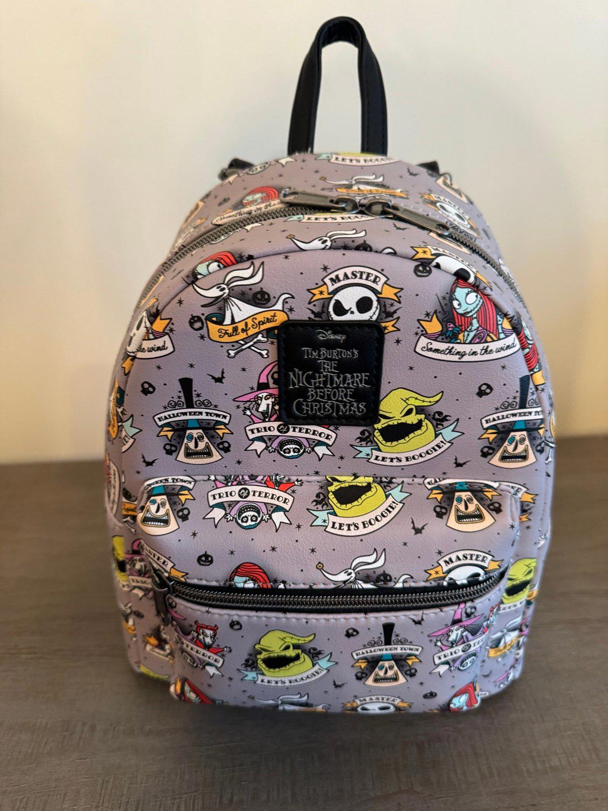 Loungefly The Nightmare Before Christmas Tattoo Art Mini Backpack