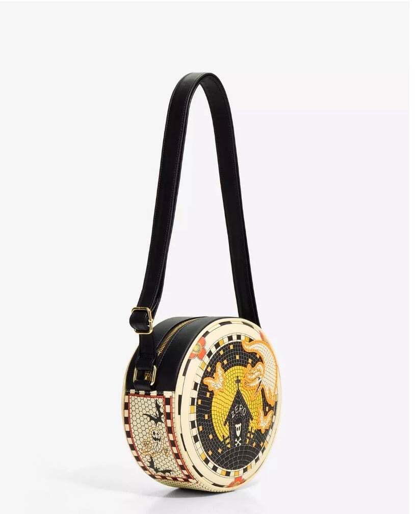 Loungefly Disney The Nightmare Before Christmas Zero Mosaic Crossbody Bag