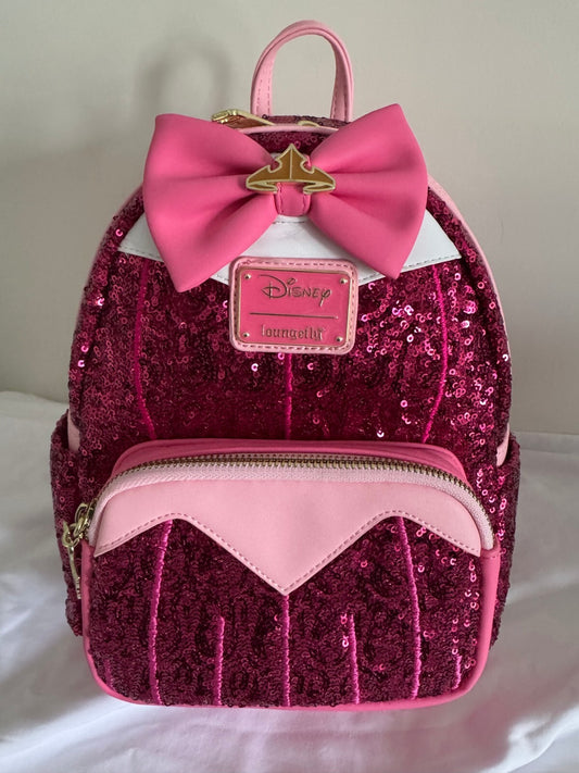 Disney Princess Aurora Pink Sequins Loungefly Mini Backpack