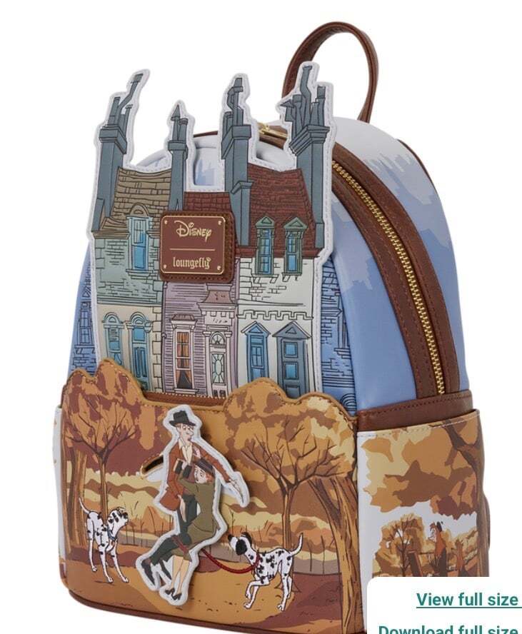 Loungefly 101 Dalmatians Roger & Anita Scene Mini Backpack