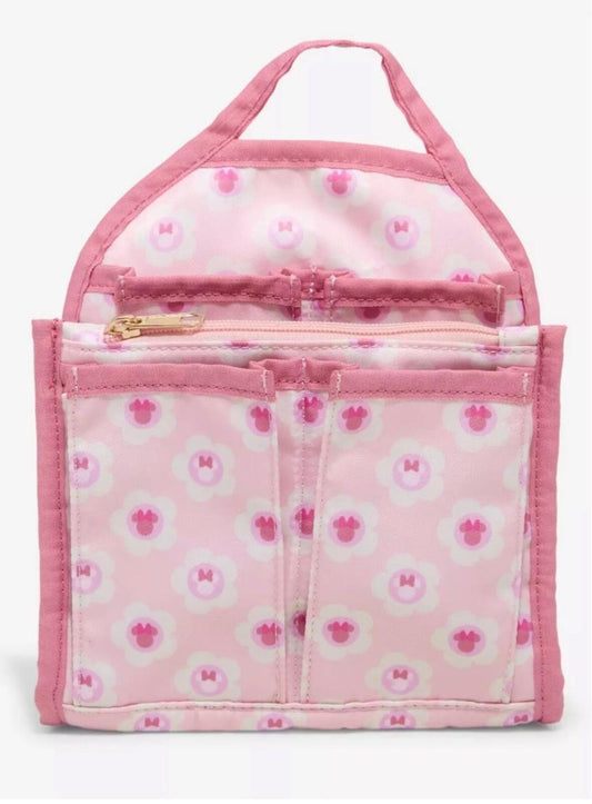 Disney Minnie Mouse Flower Icons Allover Print Mini Backpack Organizer