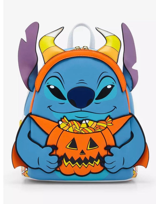 Loungefly Disney Lilo & Stitch Candy Corn Stitch Glow-in-the-Dark Mini Backpack