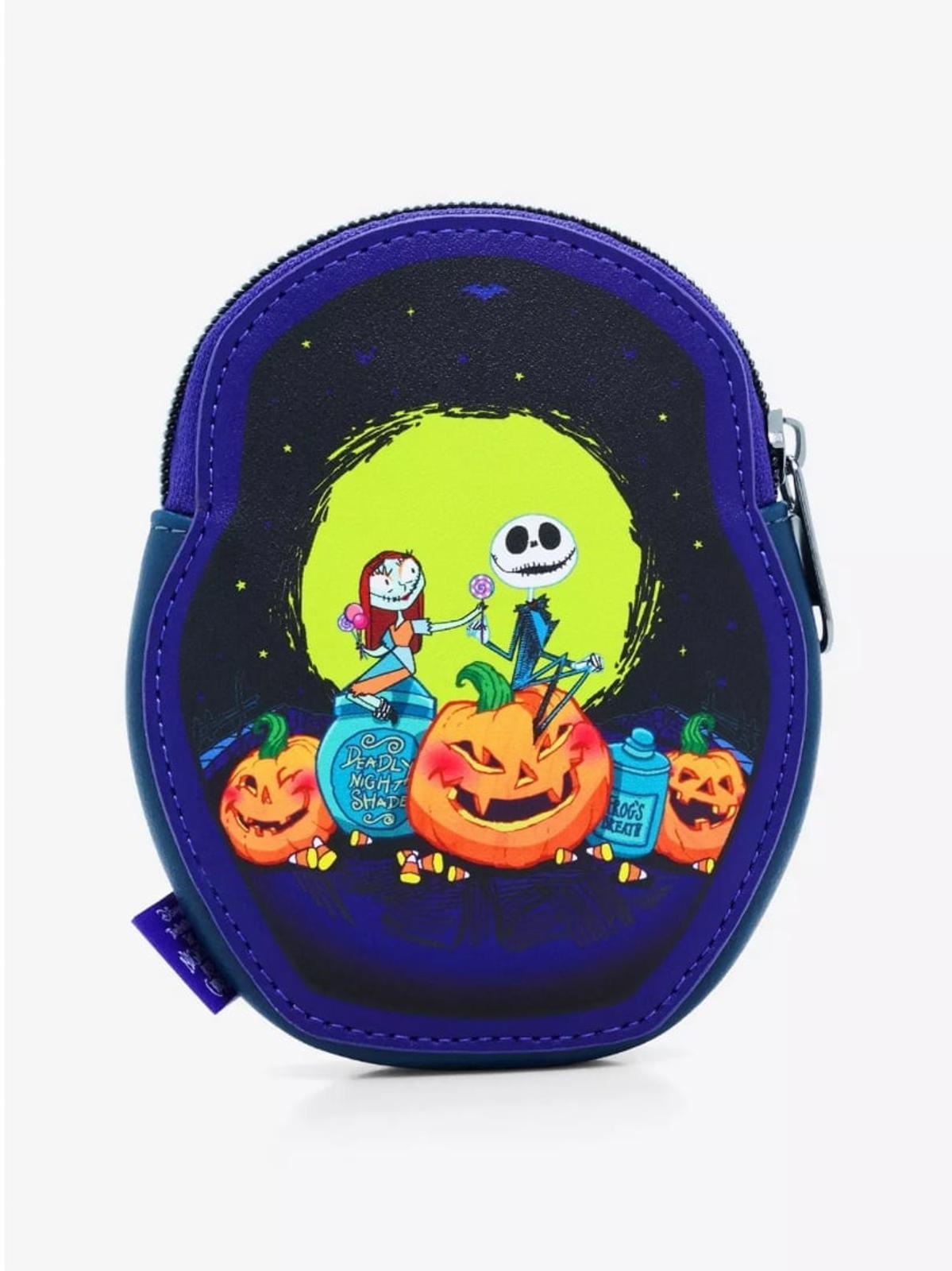 Loungefly The NBC Jack & Sally Pumpkins Mini Backpack & Matching Coin Purse