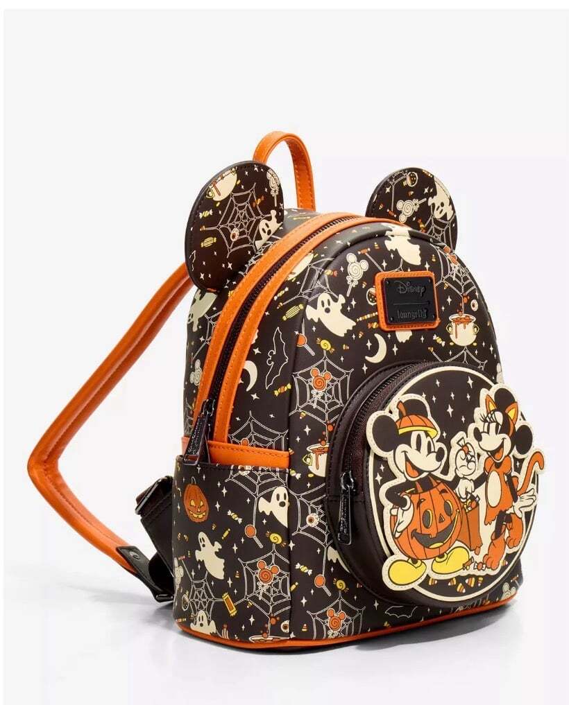 Loungefly Disney Mickey & Minnie Halloween Costumes GITD Mini Backpack