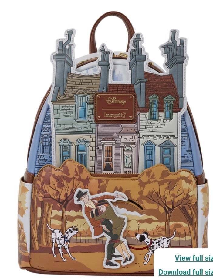 Loungefly 101 Dalmatians Roger & Anita Scene Mini Backpack