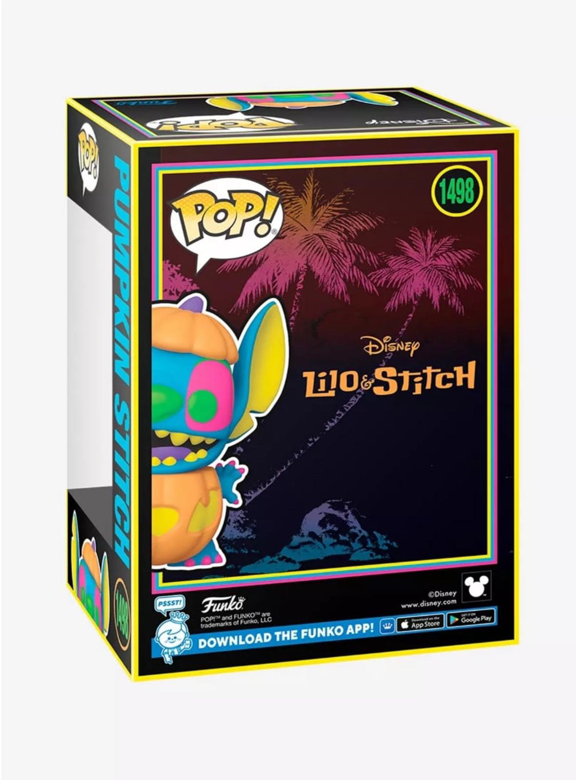Funko Lilo & Stitch Pop Pumpkin Stitch (Black Light) Figure