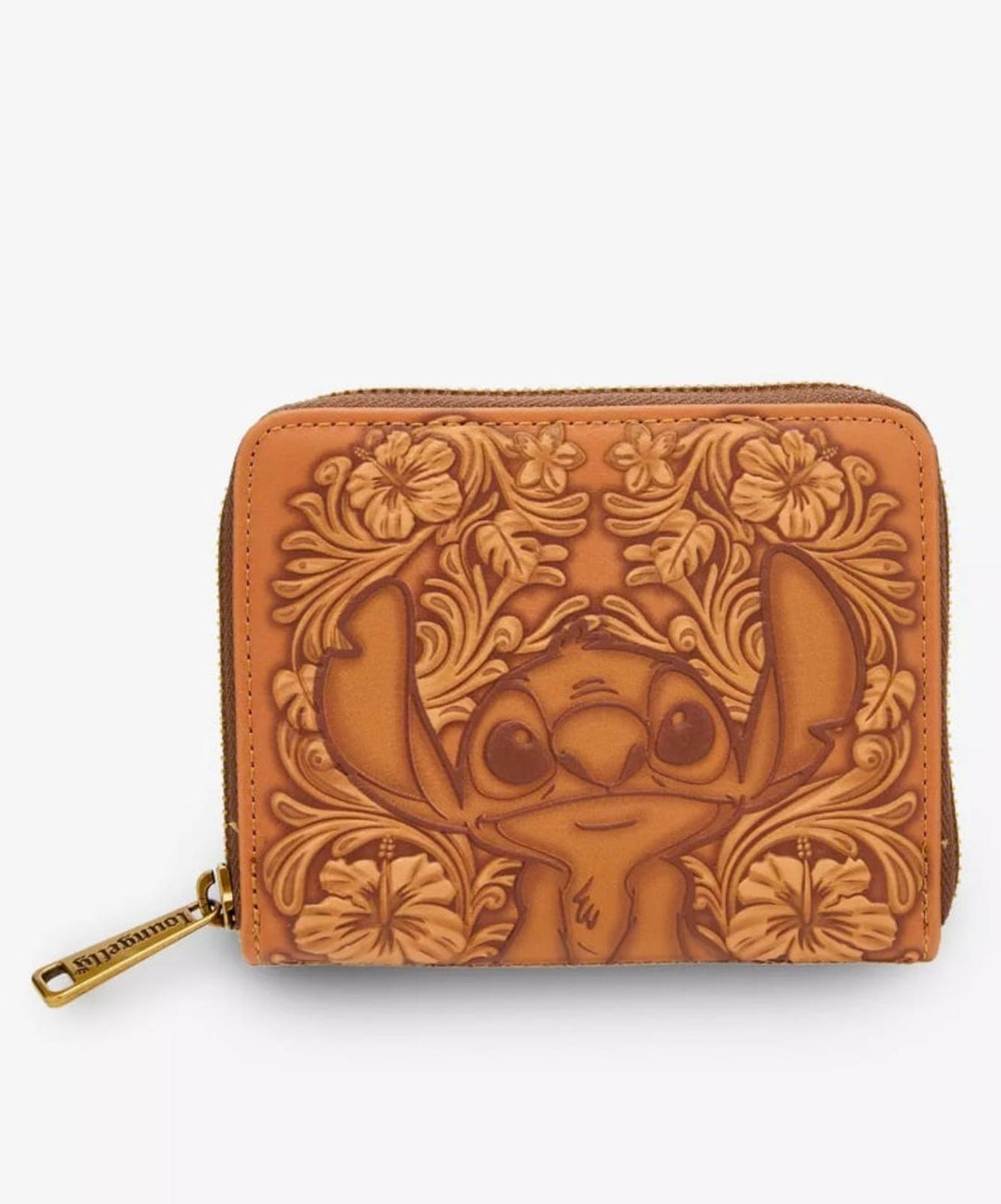 Loungefly Disney Lilo & Stitch Tonal Stitch Carving Small Zip Wallet