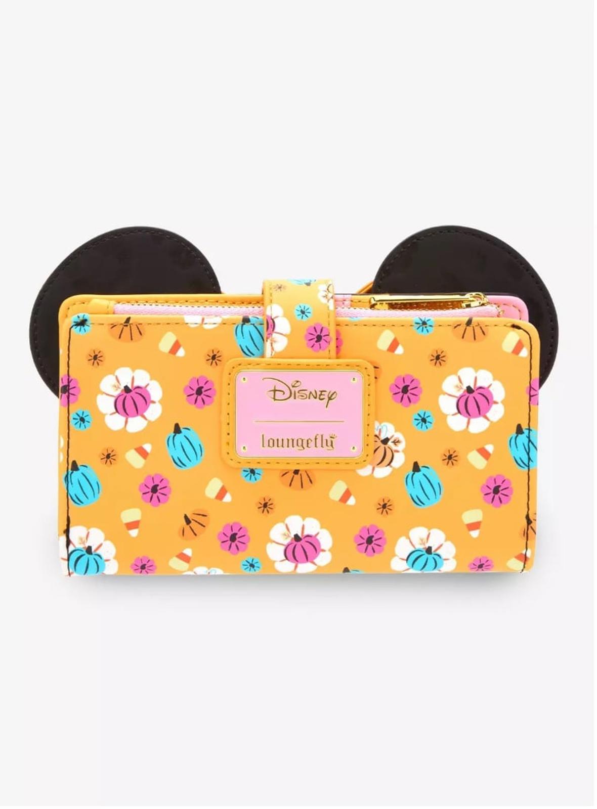 Loungefly Disney Minnie Mouse Floral Pumpkin Mini Wallet