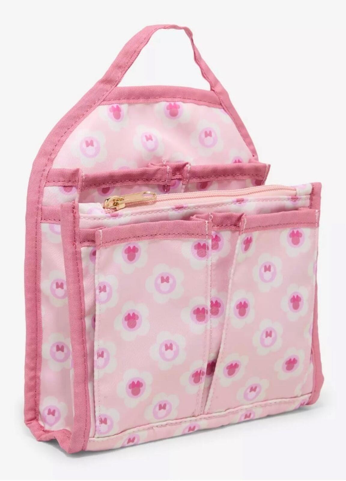 Disney Minnie Mouse Flower Icons Allover Print Mini Backpack Organizer