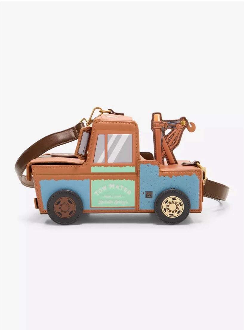 Loungefly Disney Pixar Cars Mater Figural Crossbody Bag