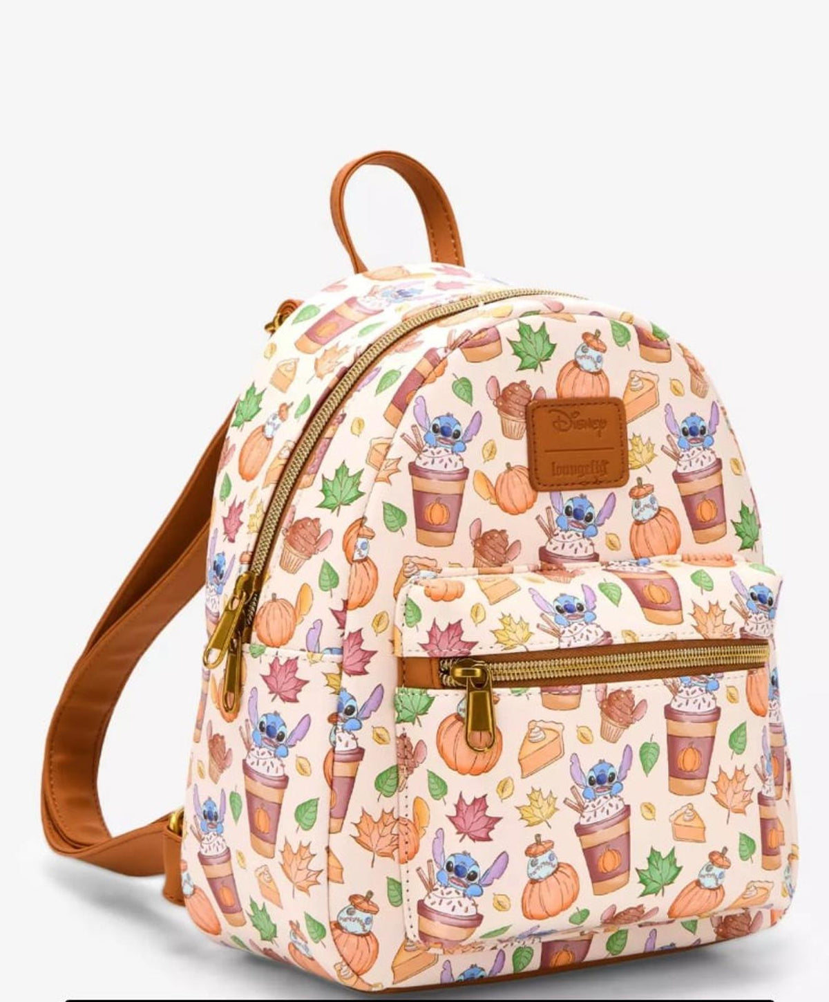 Loungefly Disney Stitch Pumpkin Spice Latte Mini Backpack
